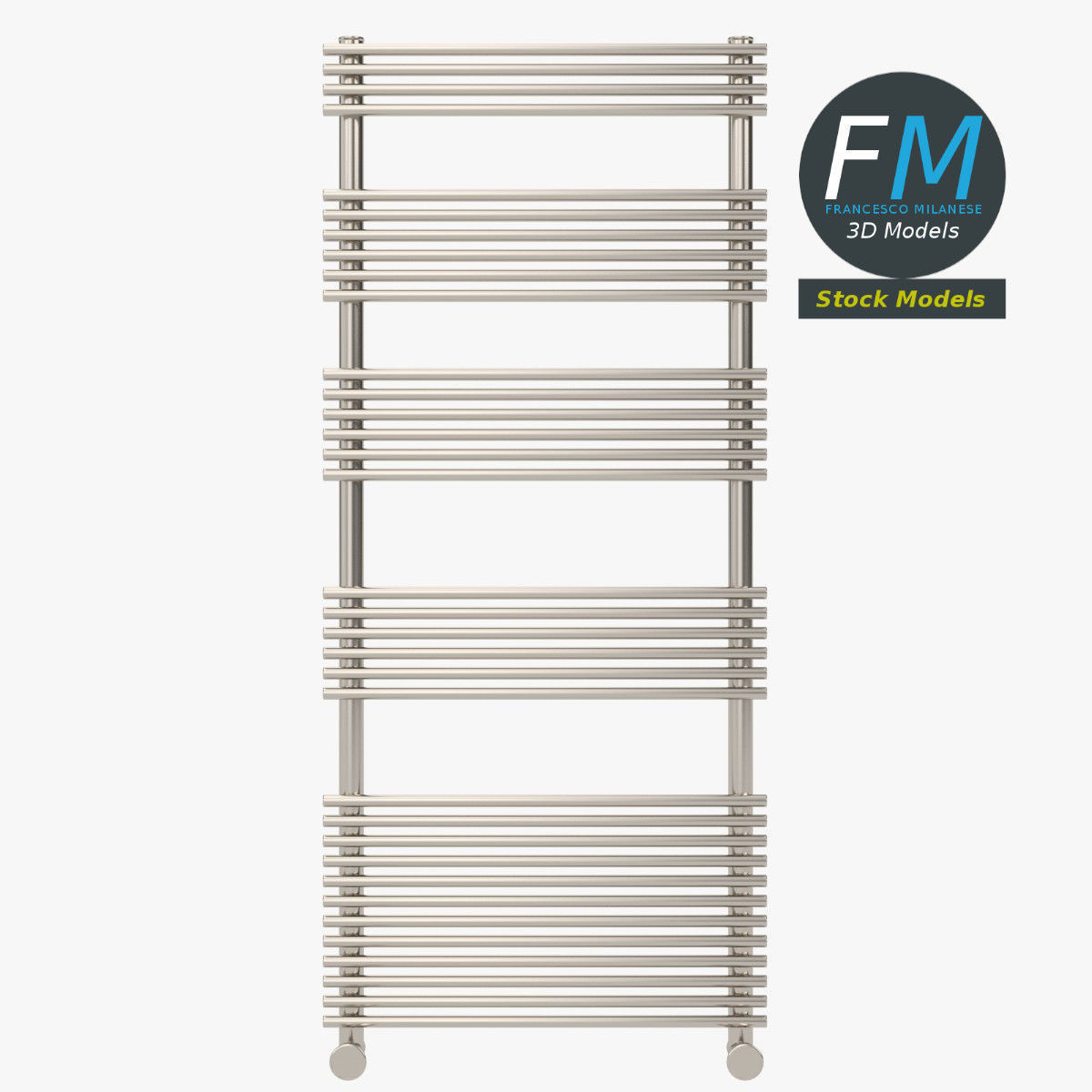 Towel radiator 1 3D model_3