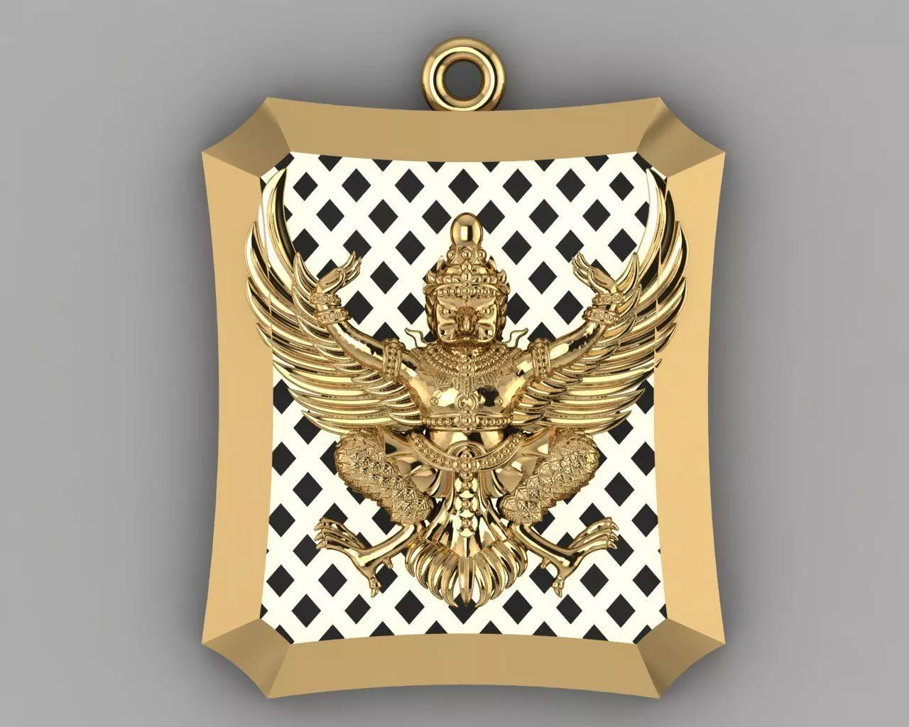 Khmer Krud Pendant 3D print model