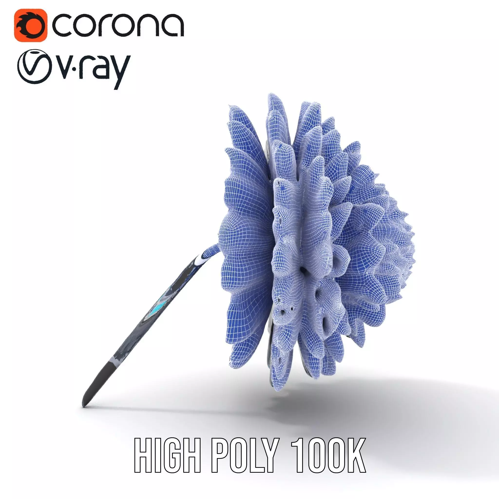 Futuristic AllTerrain Tire model pack Low-poly 3D model_34