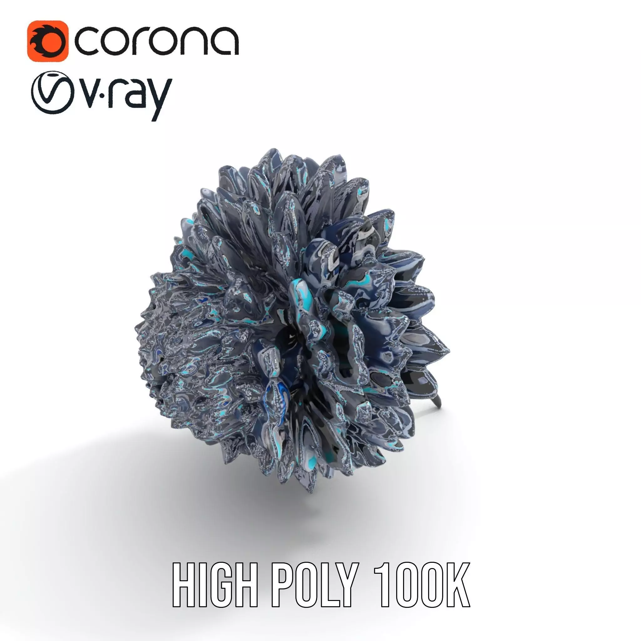 Futuristic AllTerrain Tire model pack Low-poly 3D model_20