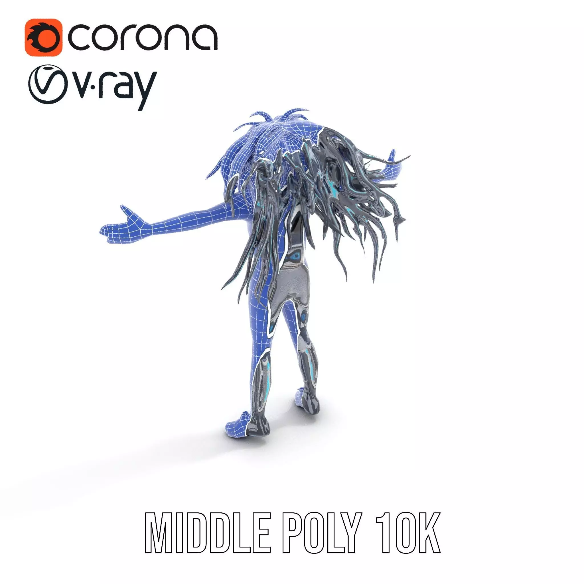 Futuristic AllTerrain Tire model pack Low-poly 3D model_27