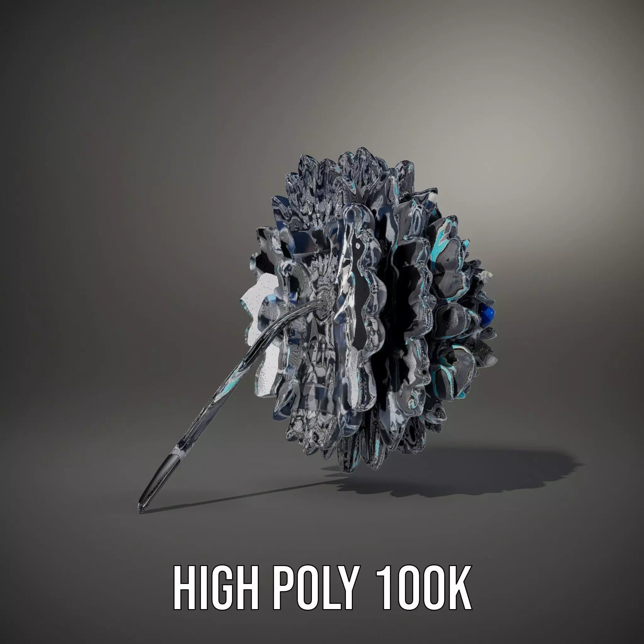 Futuristic AllTerrain Tire model pack Low-poly 3D model_29