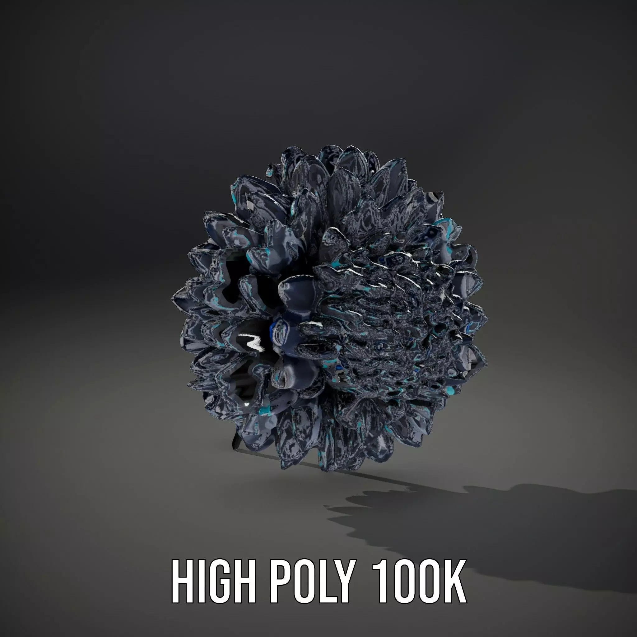 Futuristic AllTerrain Tire model pack Low-poly 3D model_23