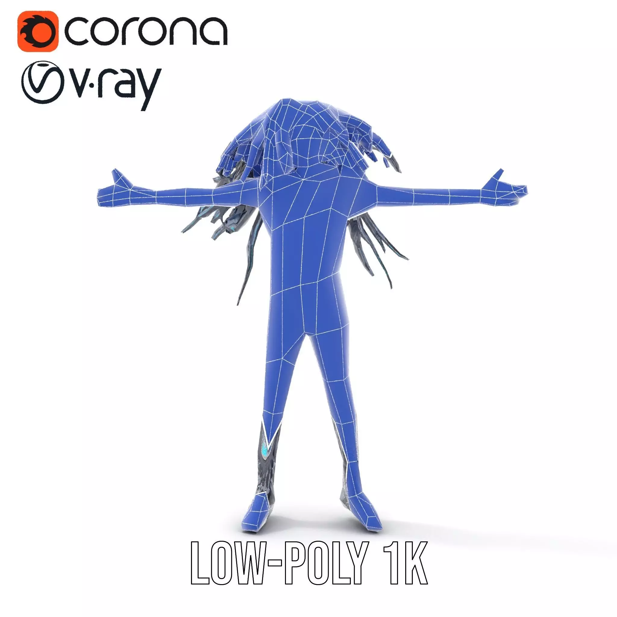 Futuristic AllTerrain Tire model pack Low-poly 3D model_14