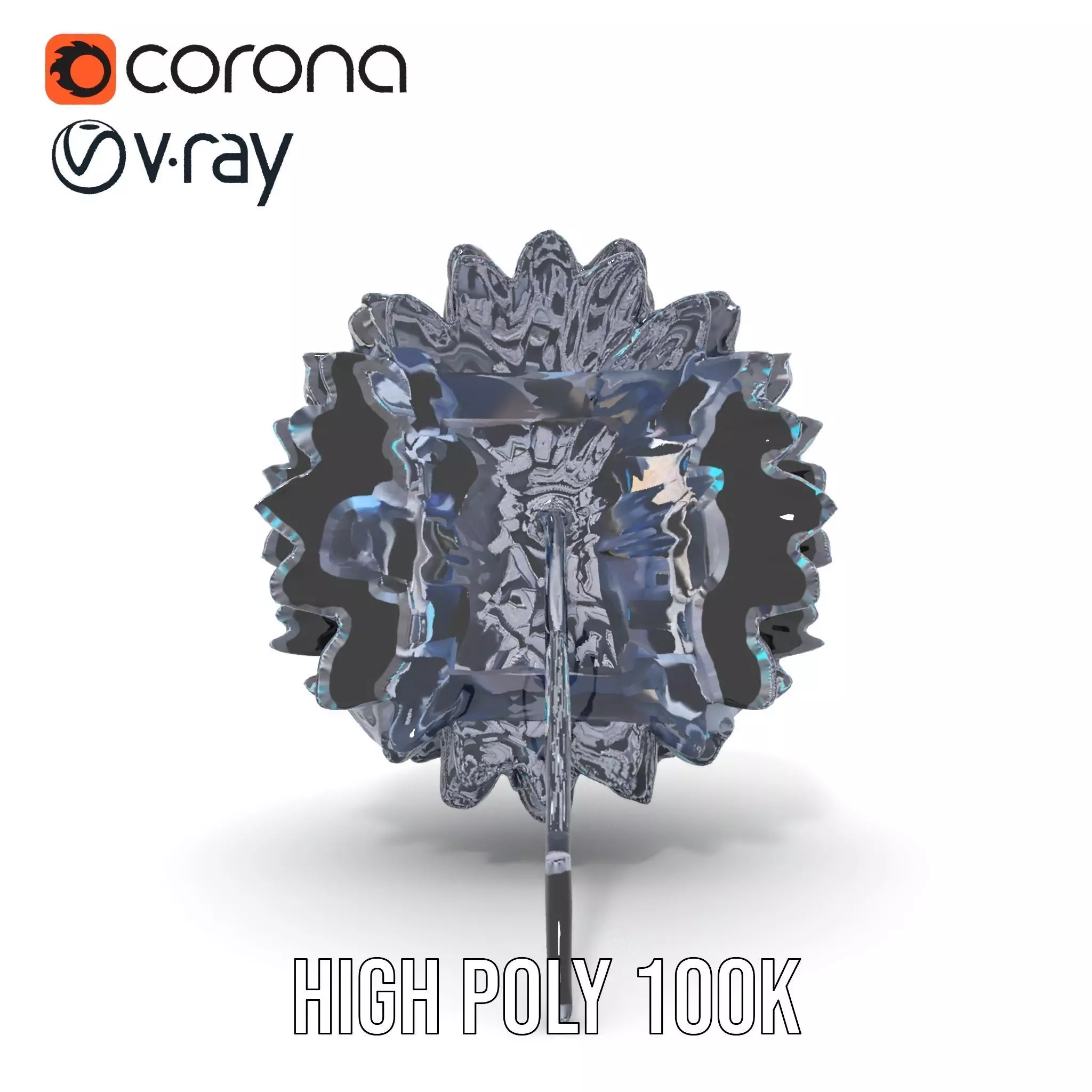 Futuristic AllTerrain Tire model pack Low-poly 3D model_15