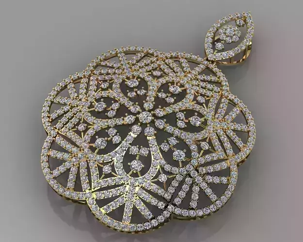 Diamond Pendant Woman Fashion