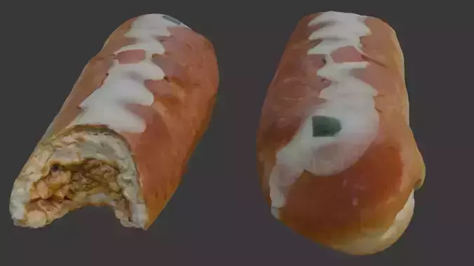  Scanned Bitten Sausage Roll