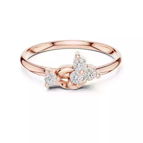 Dainty Design Round Cut Diamond Wedding Ring 3DM STL Video