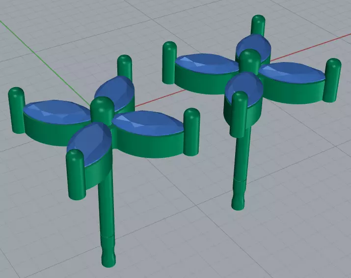 Elegant Diamond Earrings 3D CAD Model for Printing 3D print model_29