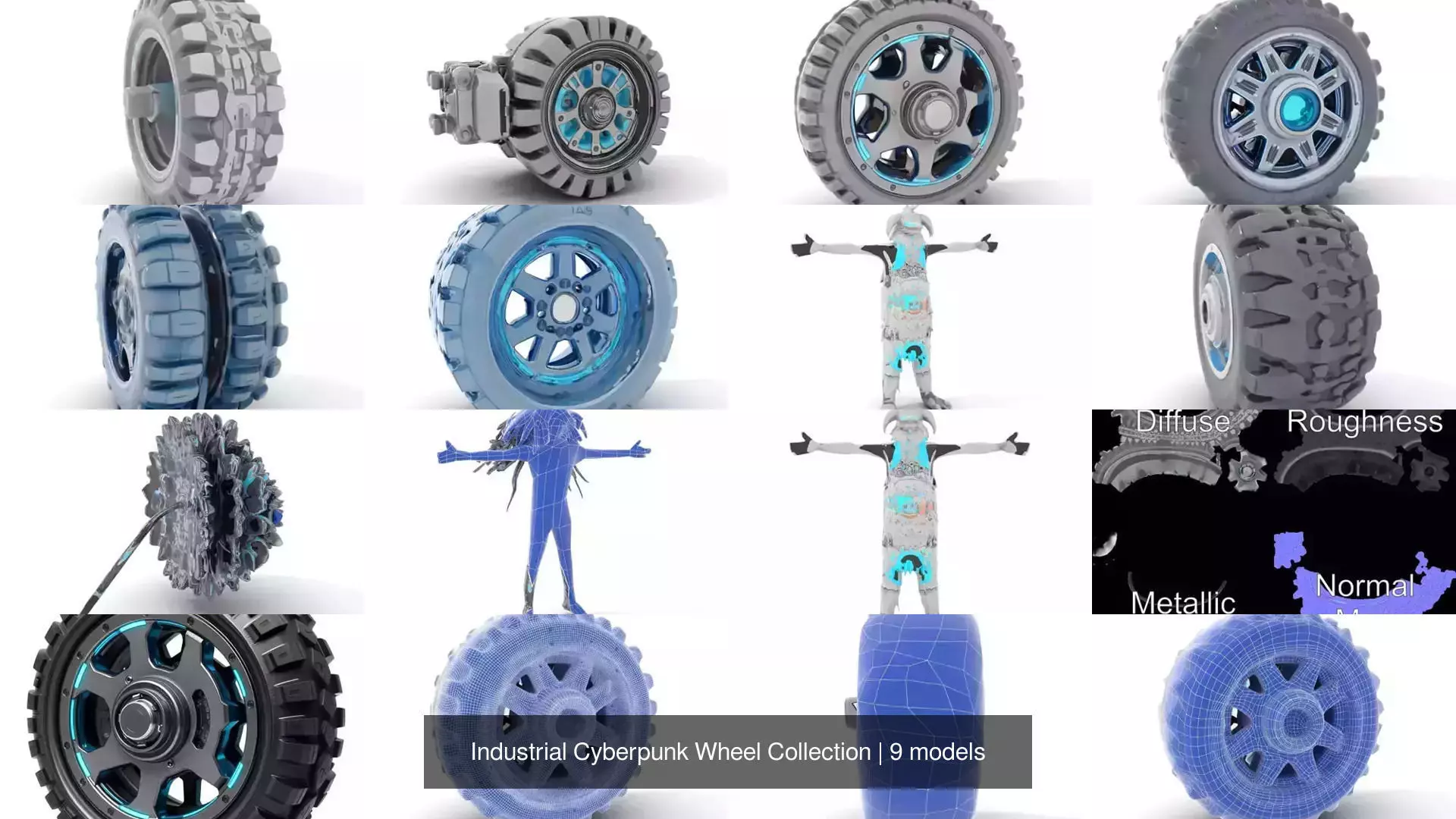 Industrial Cyberpunk Wheel Collection _0