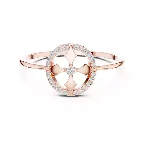 Round Diamond Designer Engagement Wedding Ring 3DM STL Video