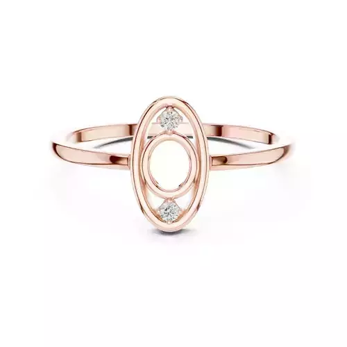 Round Diamond Oval Cut Engagement Wedding Ring 3DM STL Video