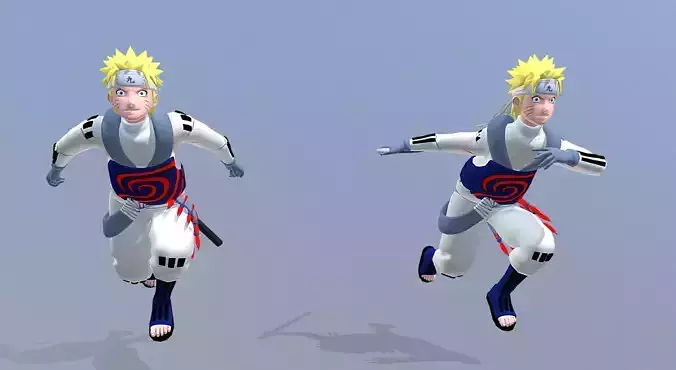 NARUTO UZUMAKI Run 4k FBX 3D model