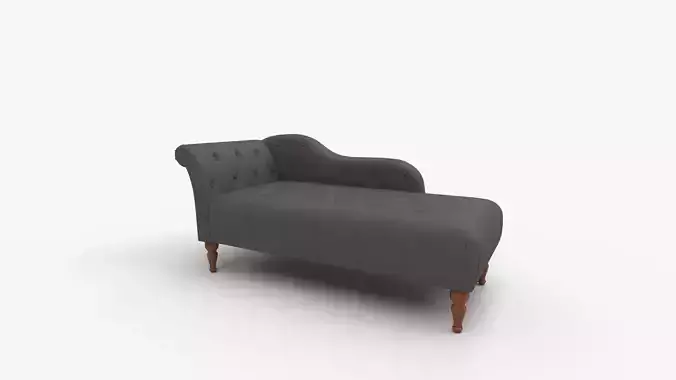 Fabric Tufted Upholstered Chaise Lounge