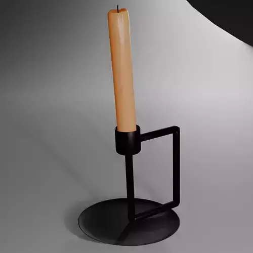 Minimalist Candlestick 3D Model  