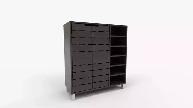 Baxton Studio Shirley Shoe Cabinet