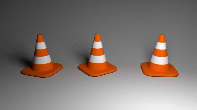 Traffic Cone Lowpoly