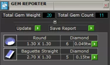 White Gold Diamond and Yellow Ruby STL 3D Ring Model jr00190 3D print model_7