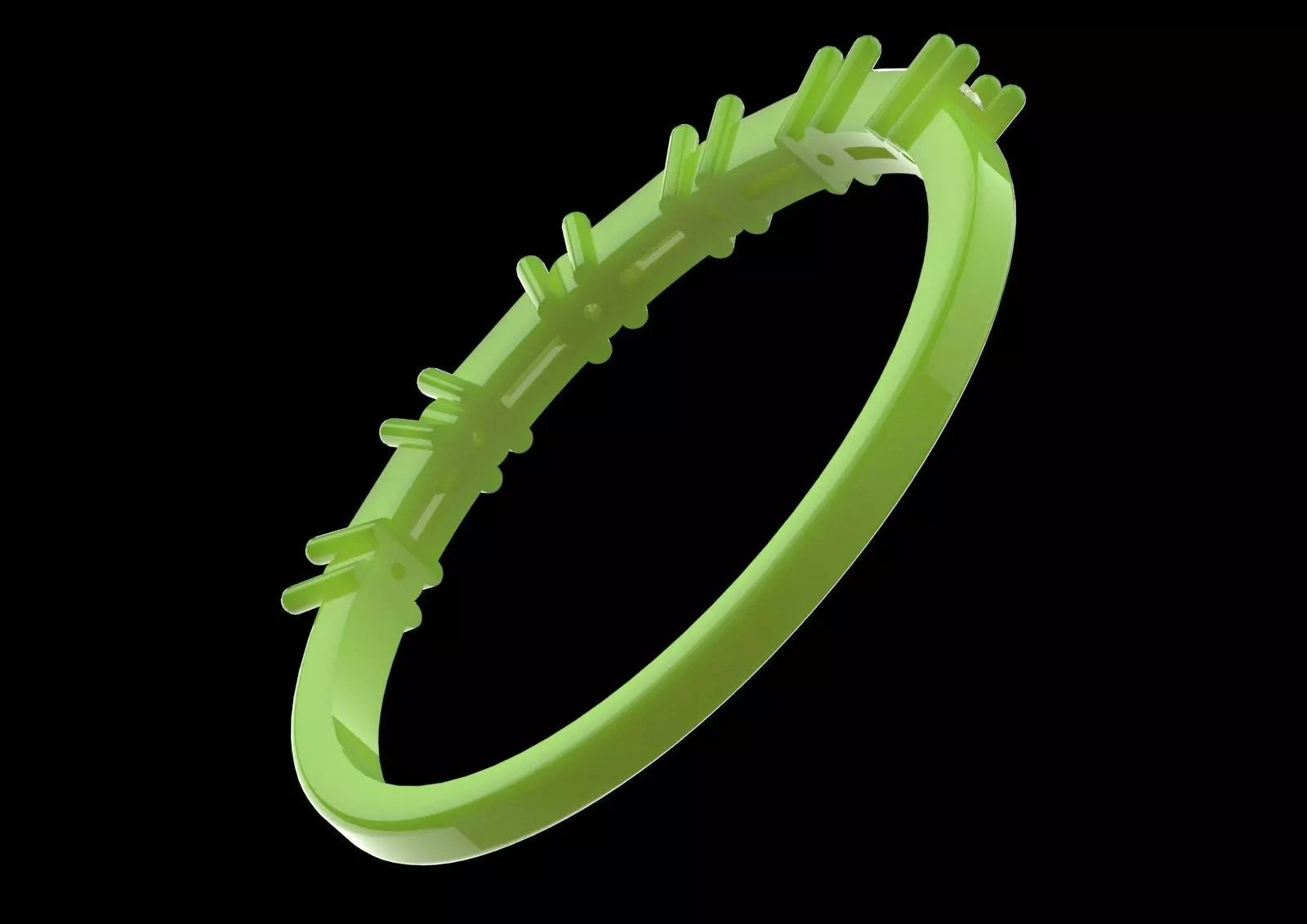 White Gold Diamond and Yellow Ruby STL 3D Ring Model jr00190 3D print model_28