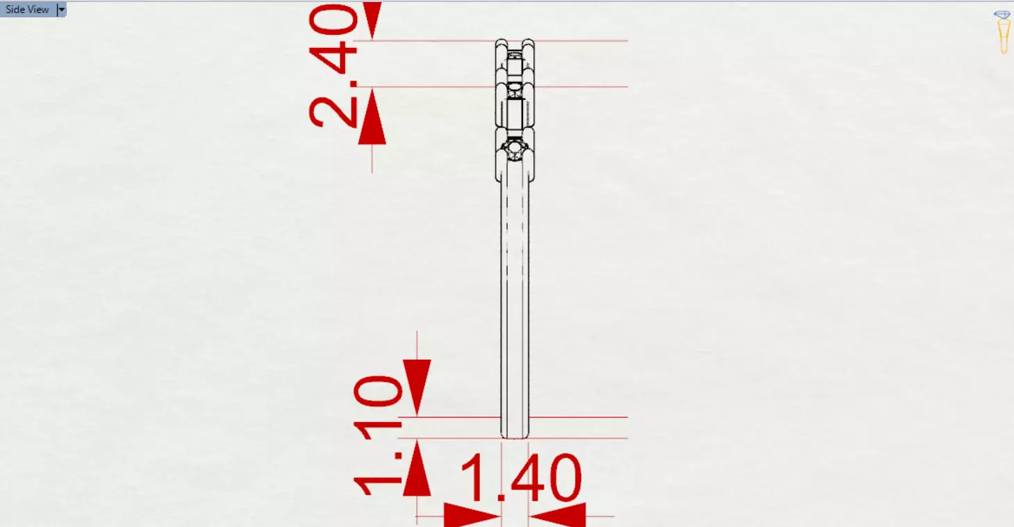 White Gold Diamond and Yellow Ruby STL 3D Ring Model jr00190 3D print model_26