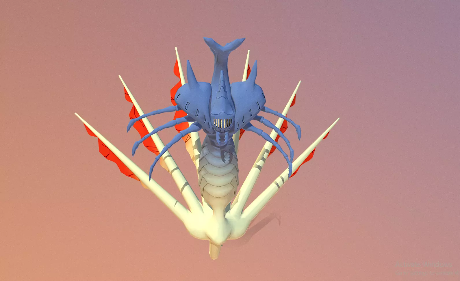 7 Tails beast CHOIMEI and FU Jinjuriki  Animated 3D model_3