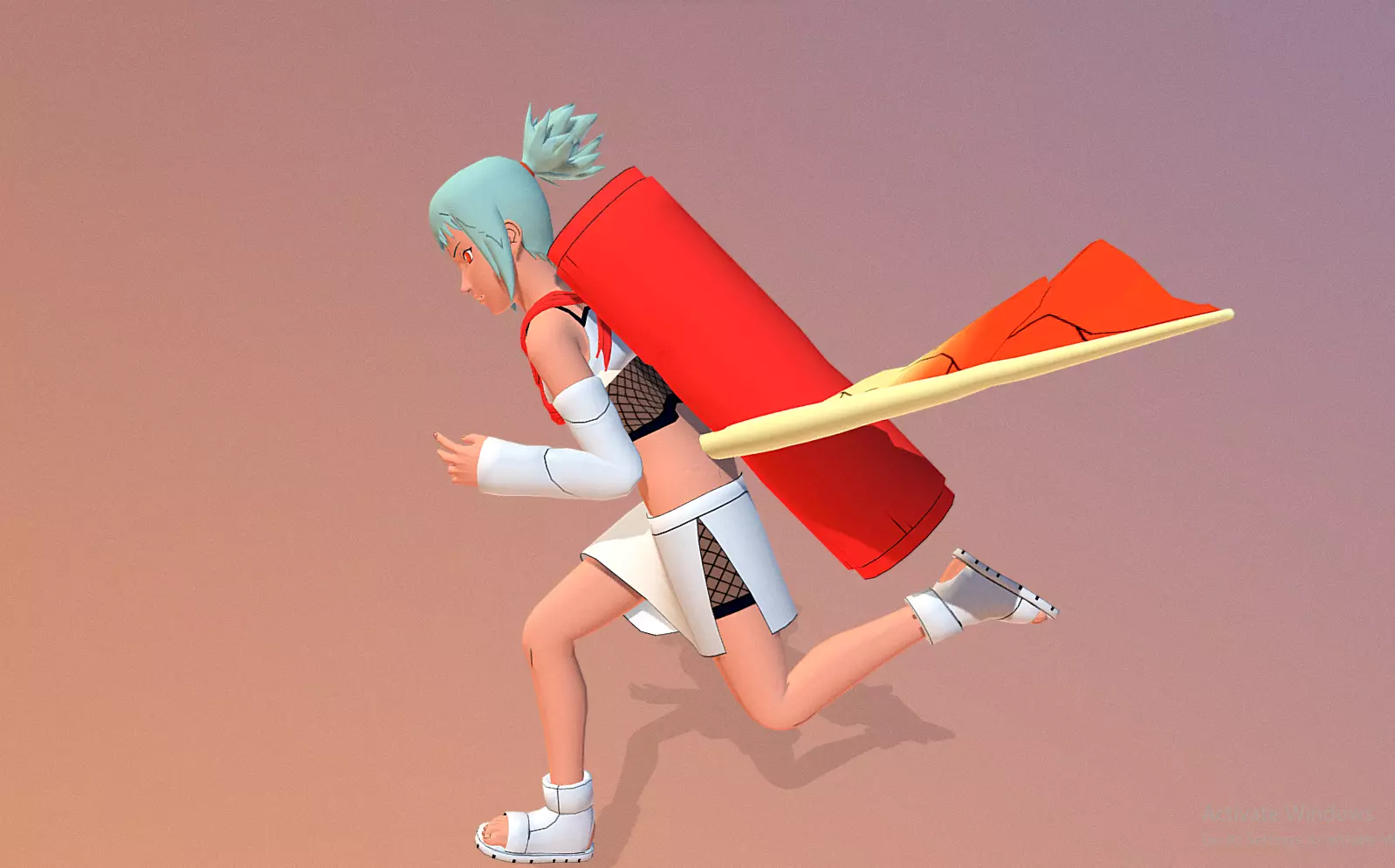 7 Tails beast CHOIMEI and FU Jinjuriki  Animated 3D model_2