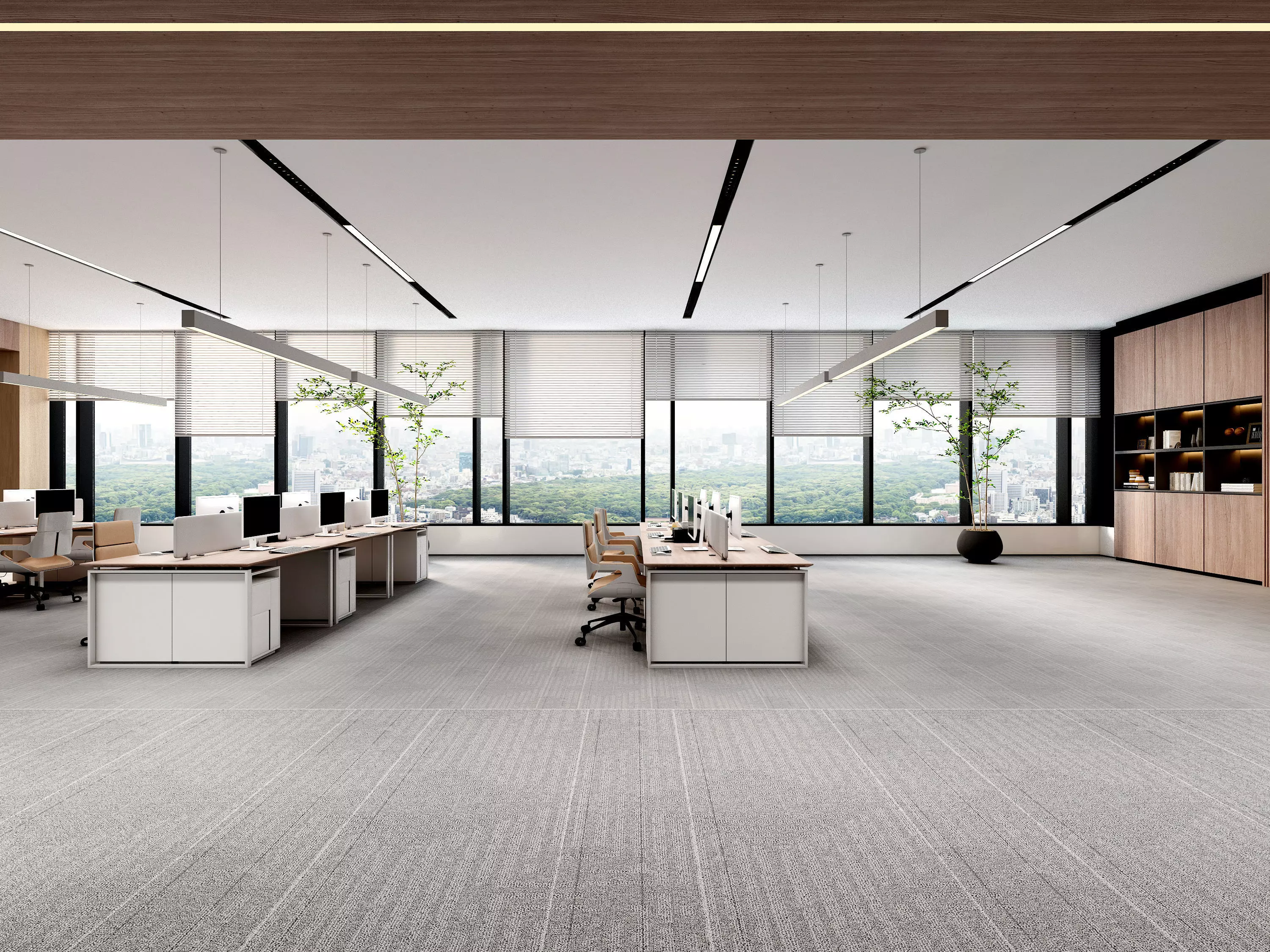 office Low-poly 3D model_3