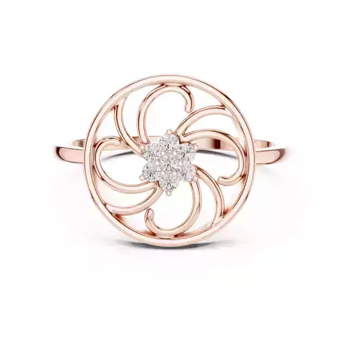 Round Diamond Engagement Wedding Ring 3DM STL Video