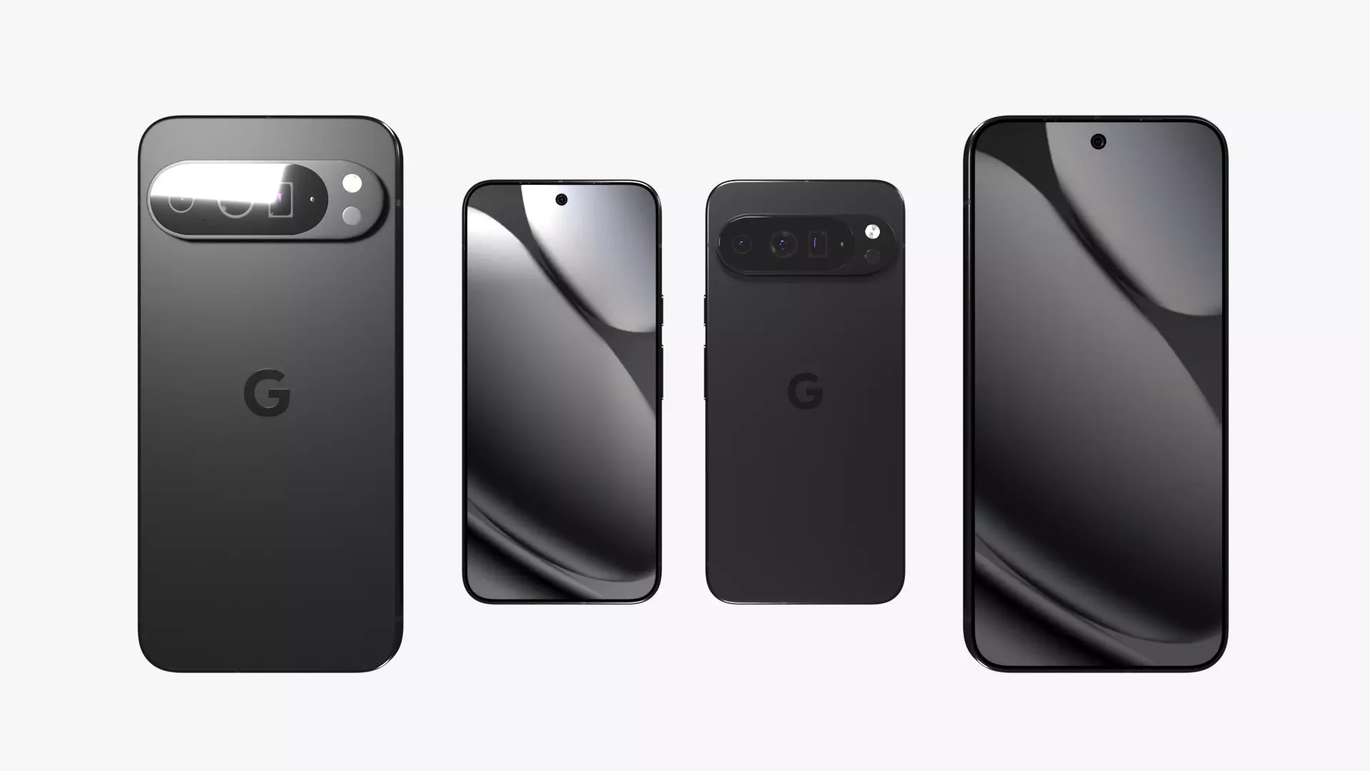 Google Pixel 10 Pro XL Obsidian Low-poly 3D model_4