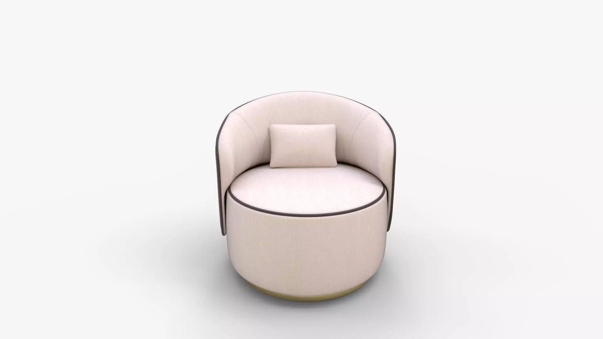 Fendi Casa Annabelle armchair 3D model_9