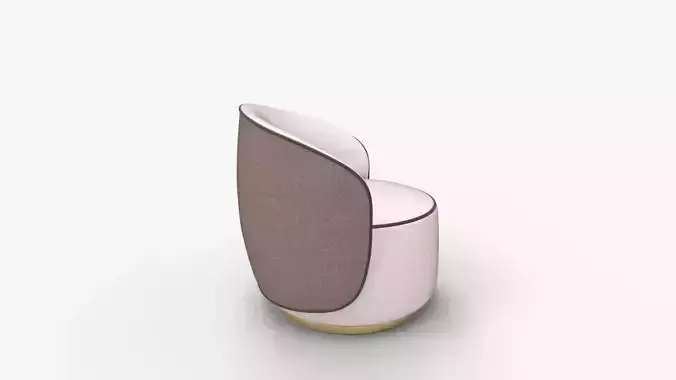 Fendi Casa Annabelle armchair 3D model 2