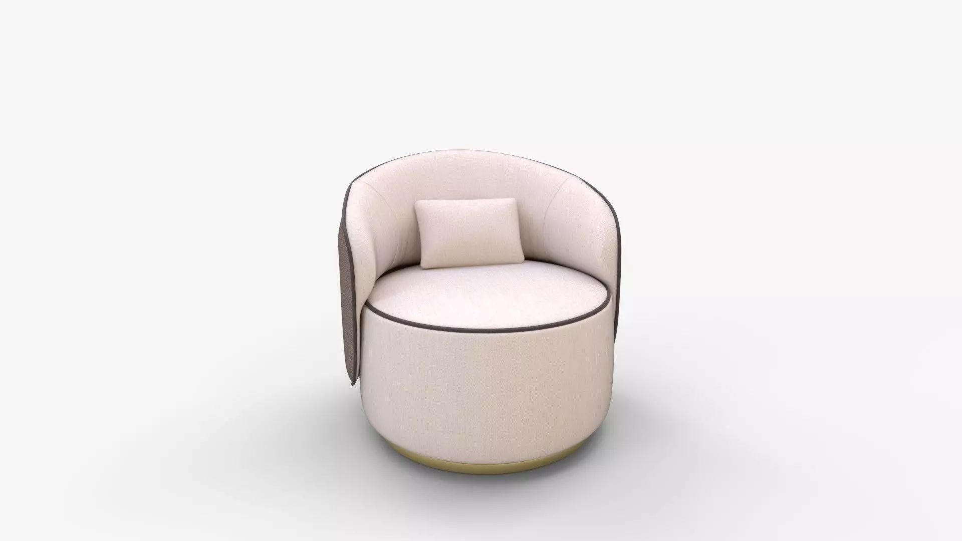 Fendi Casa Annabelle armchair 3D model_0
