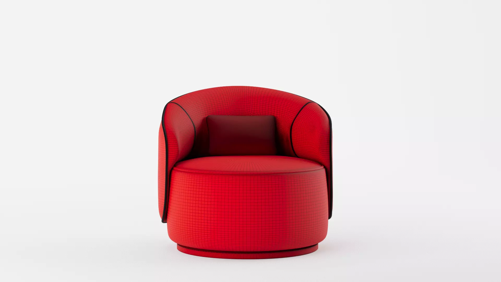 Fendi Casa Annabelle armchair 3D model_11