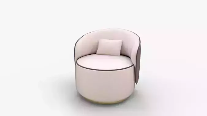 Fendi Casa Annabelle armchair 3D model 7