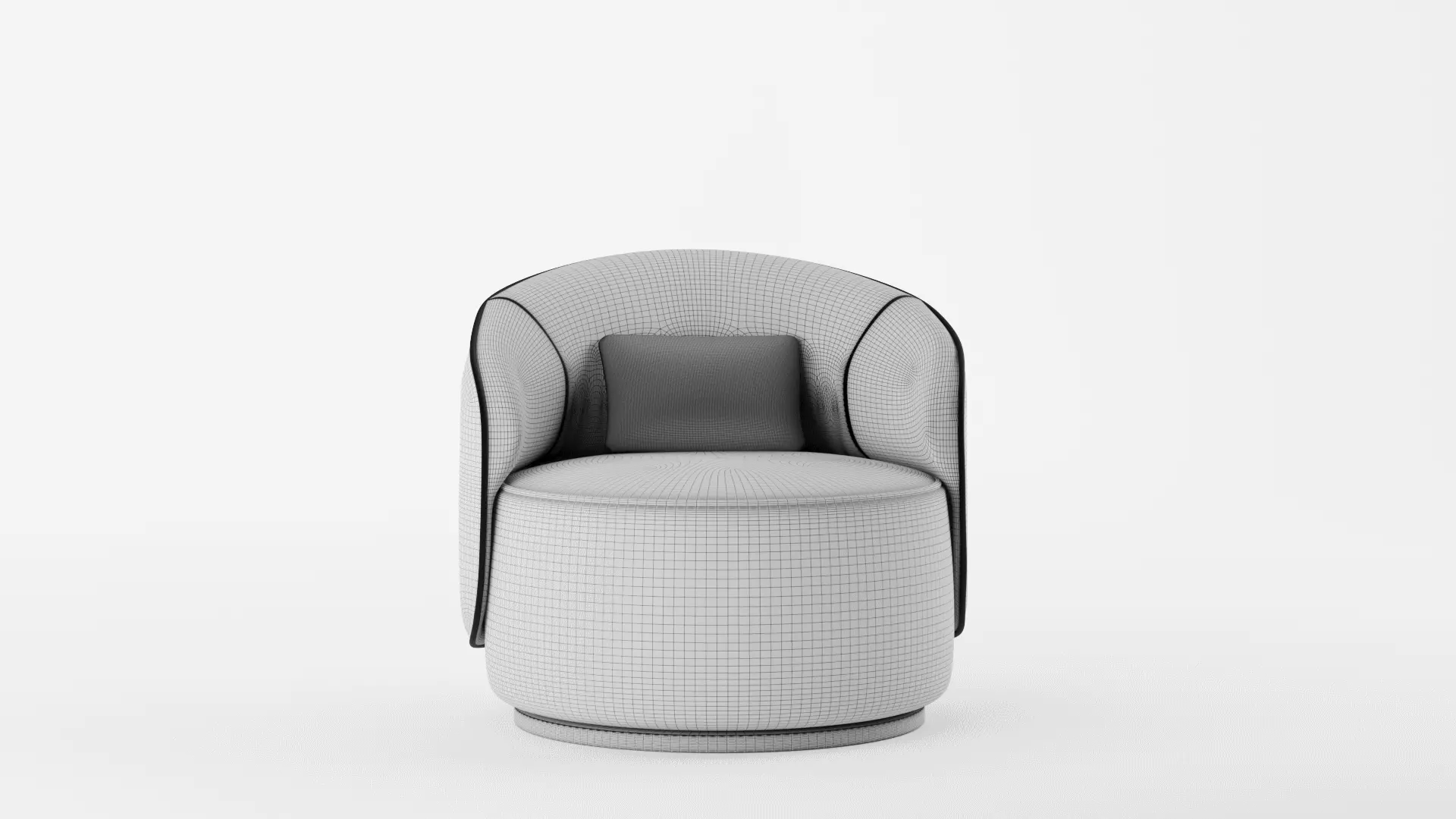 Fendi Casa Annabelle armchair 3D model_12