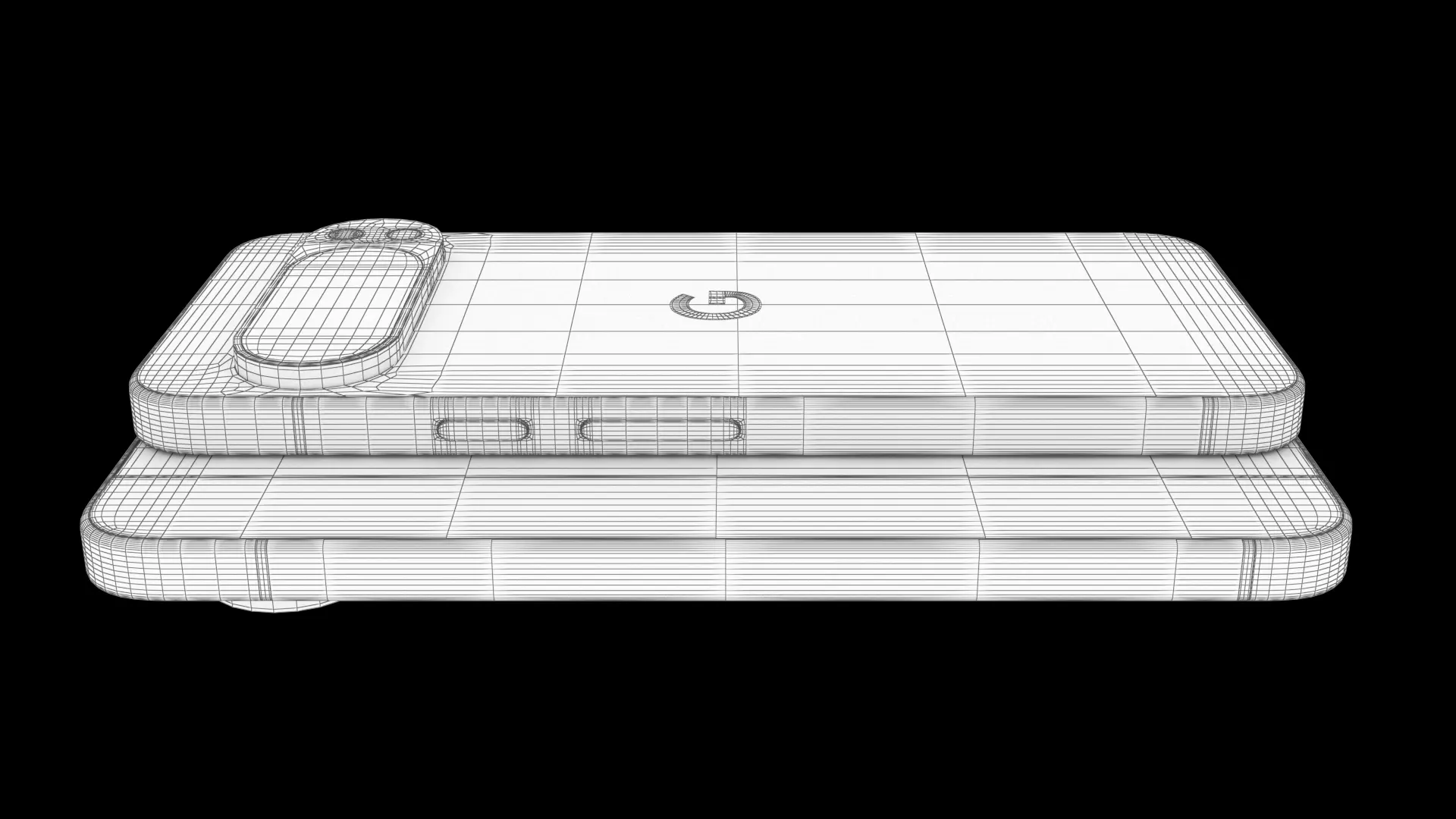 Google Pixel 10 Pro XL Moonstone Low-poly 3D model_10