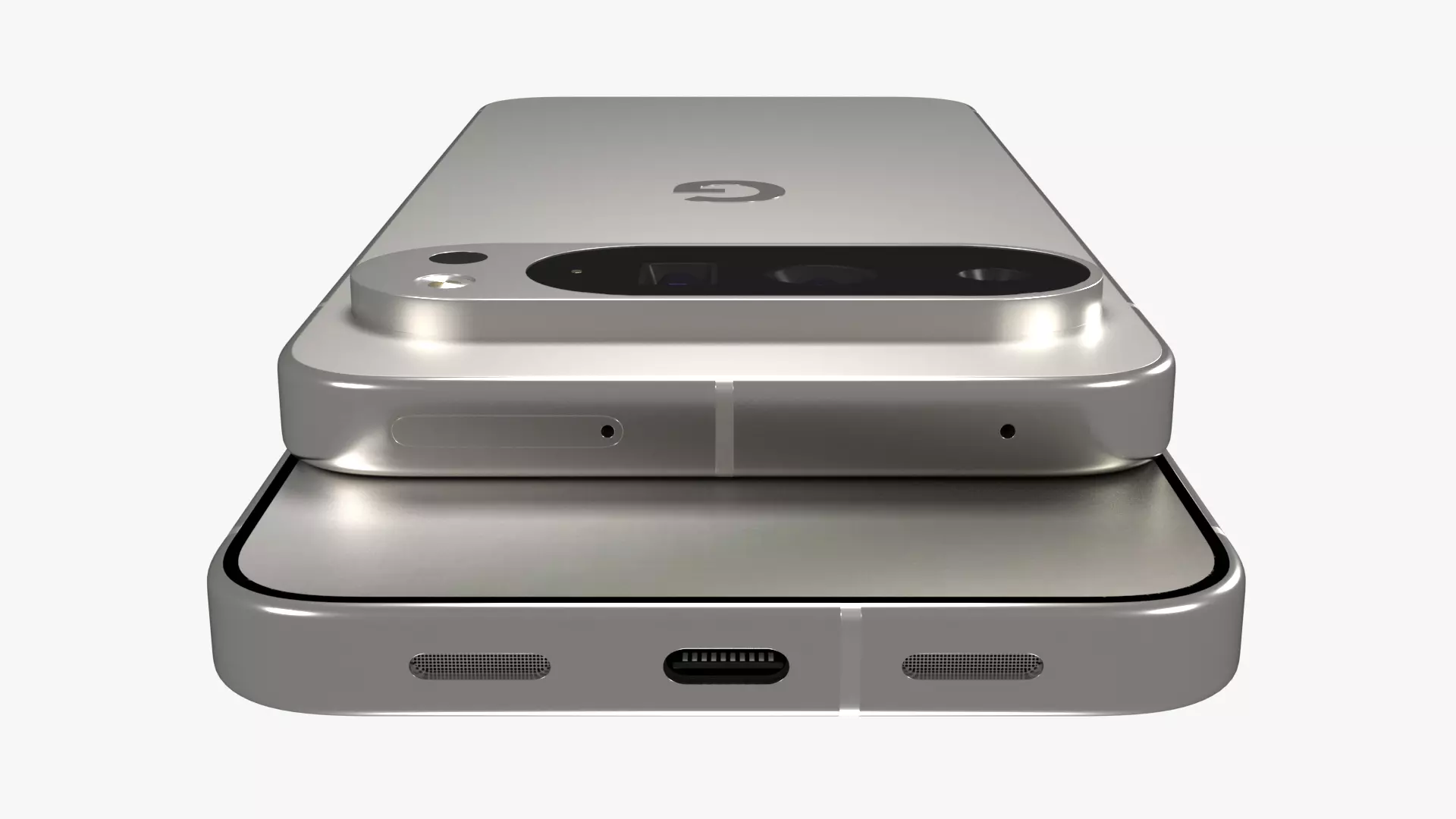 Google Pixel 10 Pro XL Porcelain Low-poly 3D model_2