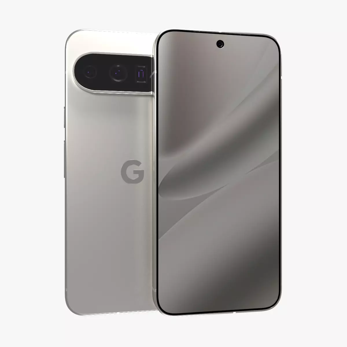 Google Pixel 10 Pro XL Porcelain Low-poly 3D model_0