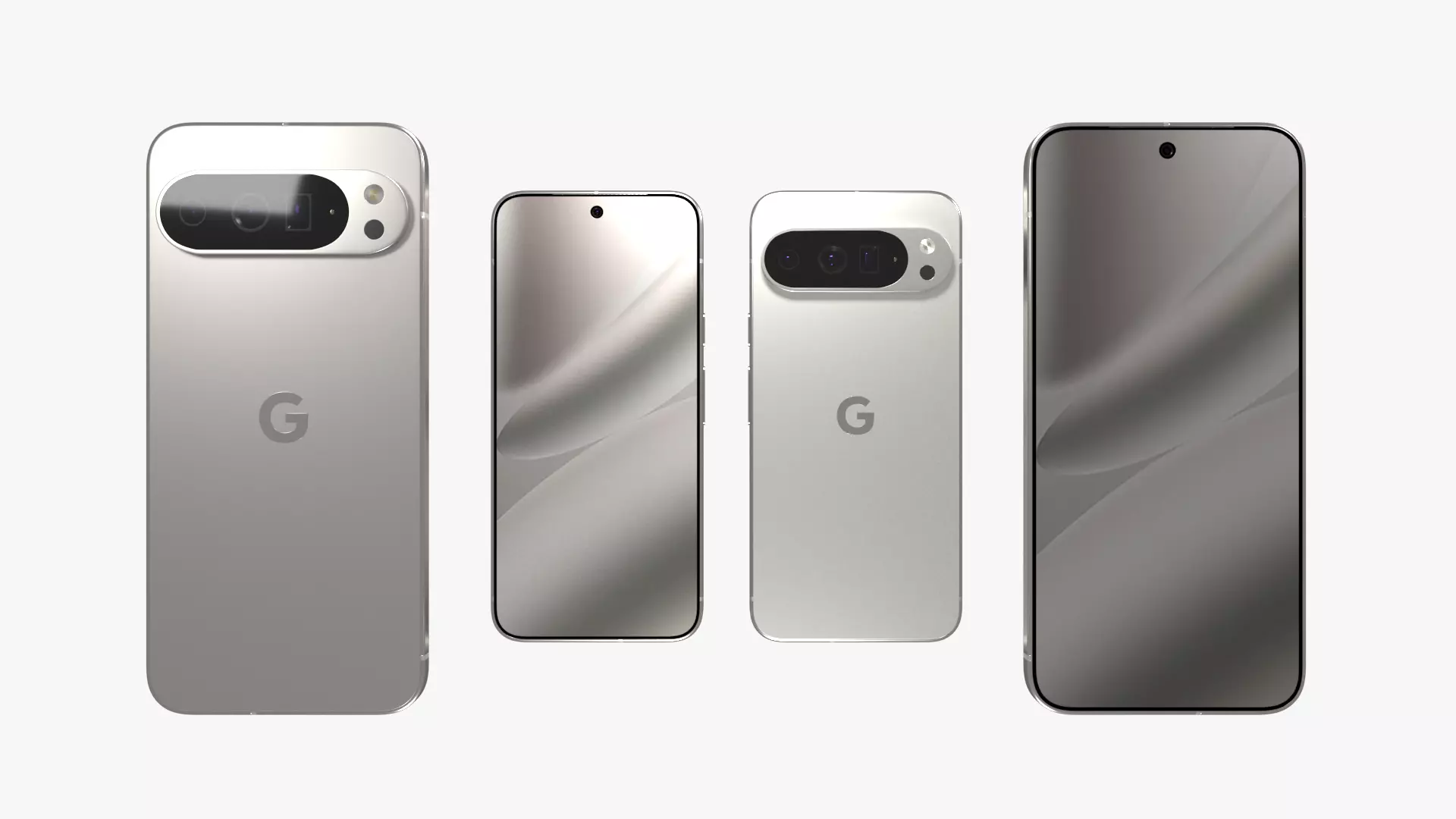 Google Pixel 10 Pro XL Porcelain Low-poly 3D model_4