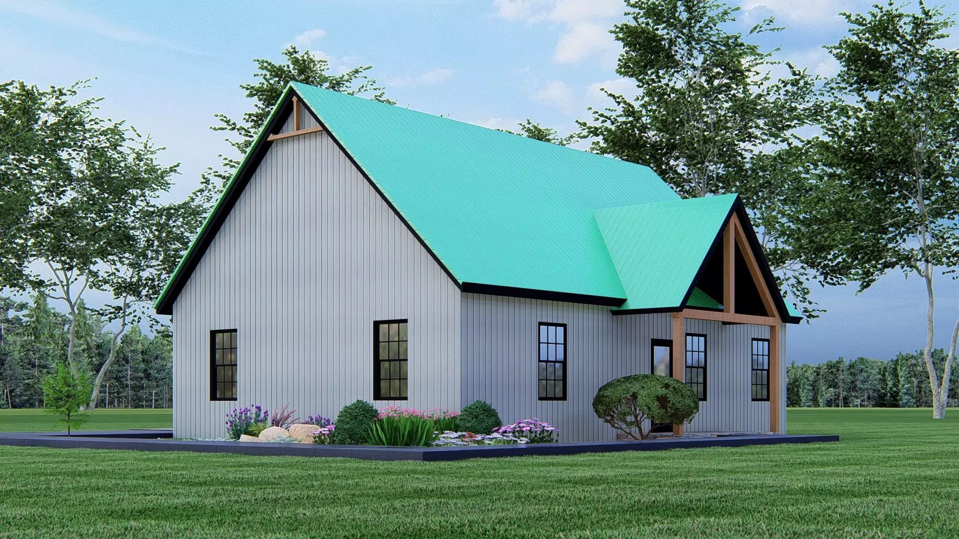 Brando Small Modern House  3D Model OBJ FBX DWG  SKP  Renders 3D model_3