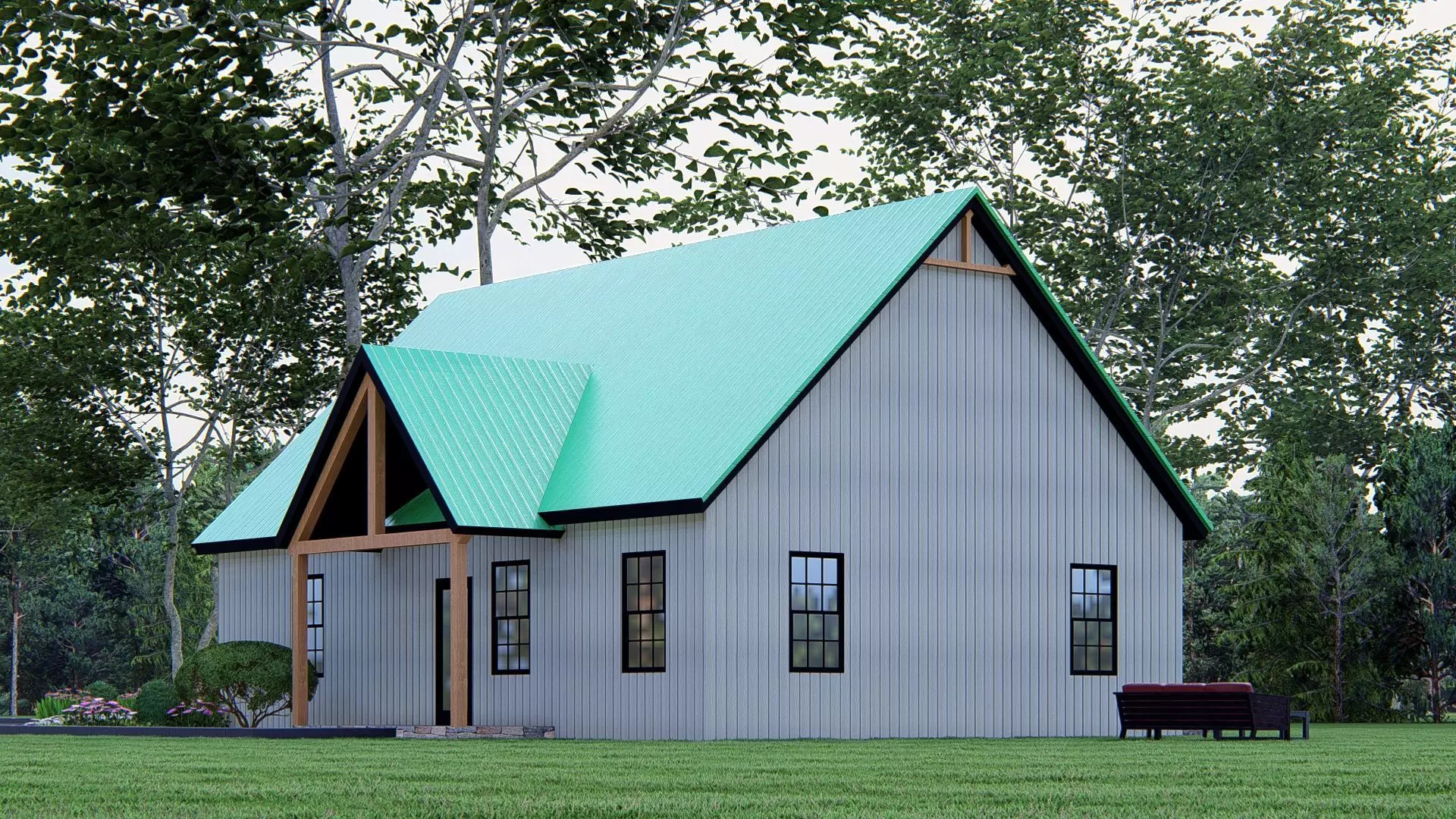 Brando Small Modern House  3D Model OBJ FBX DWG  SKP  Renders 3D model_2