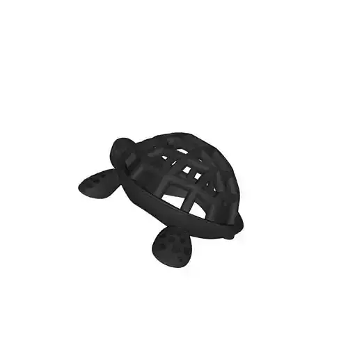 Voronoi Style Turtle 3D Print Model for Art and Decoration