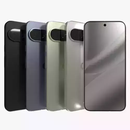  Google Pixel 10 Pro XL All Color Low-poly 3D model