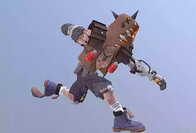 Cabal Warrior Cyborg Combatant Furious Run 3D model