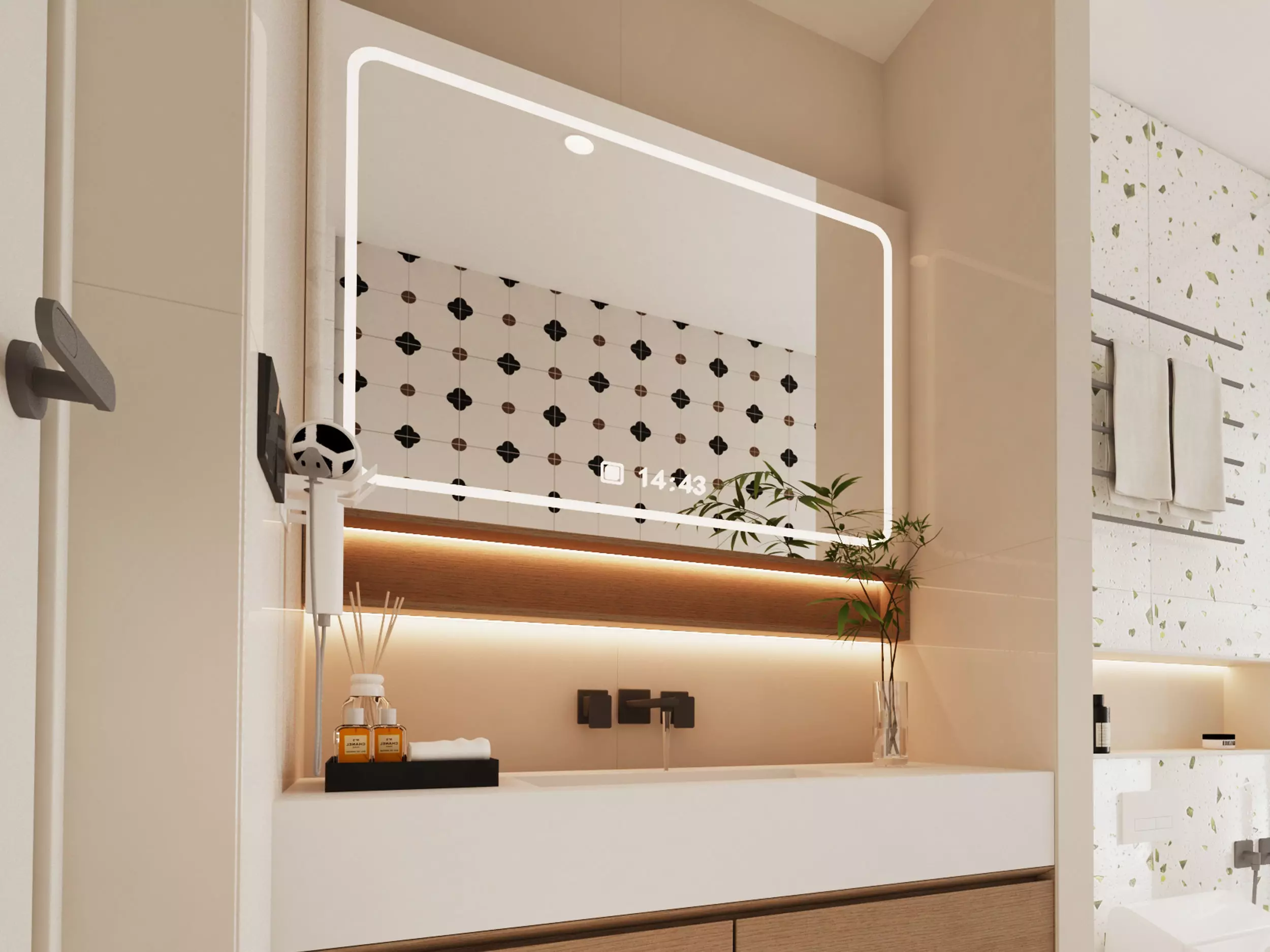 Bathroom Low-poly 3D model_10