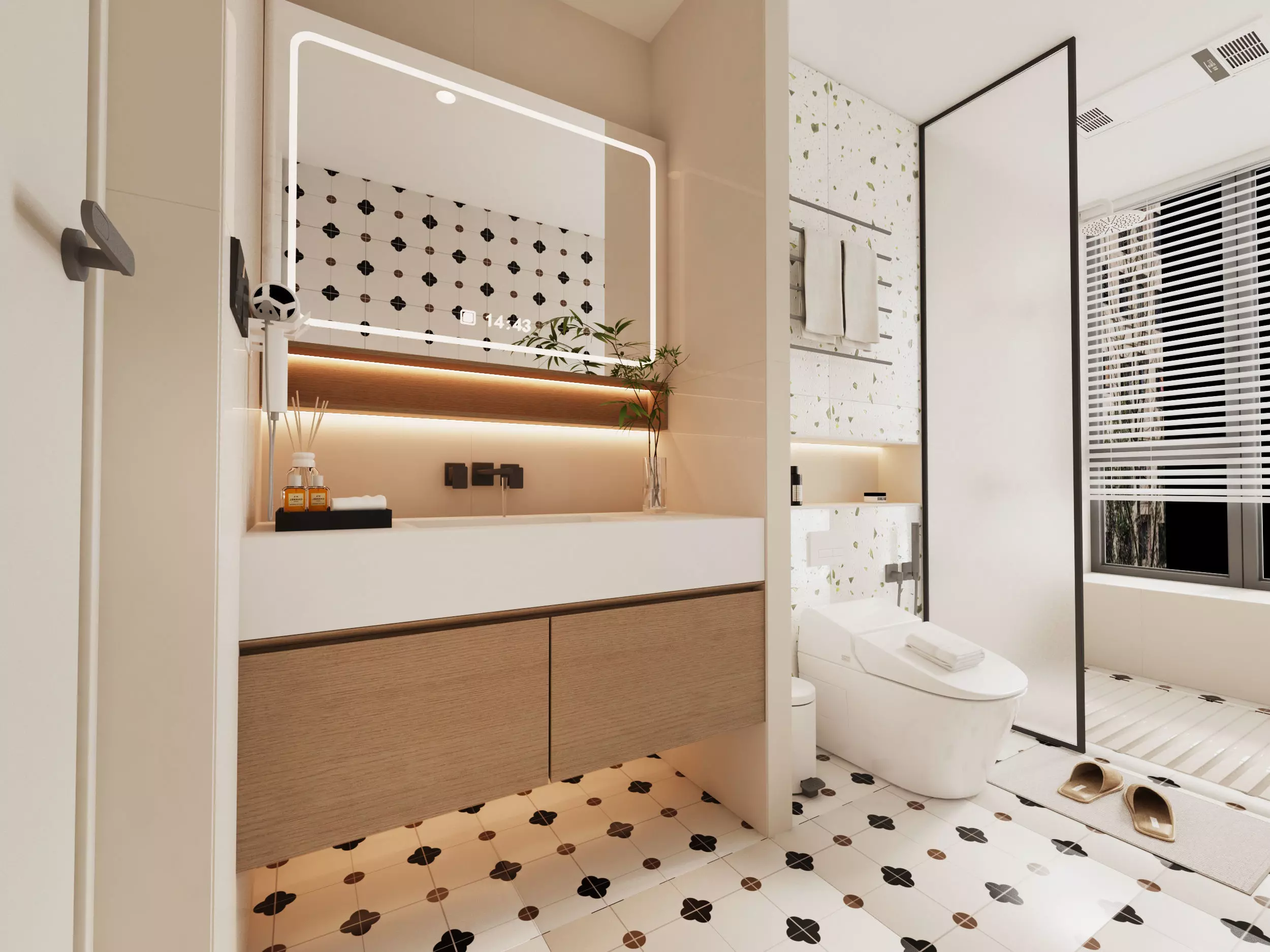 Bathroom Low-poly 3D model_8