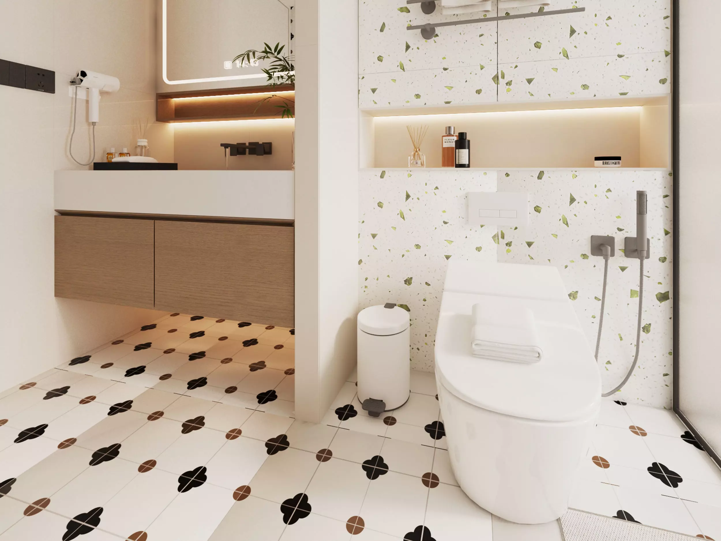 Bathroom Low-poly 3D model_13