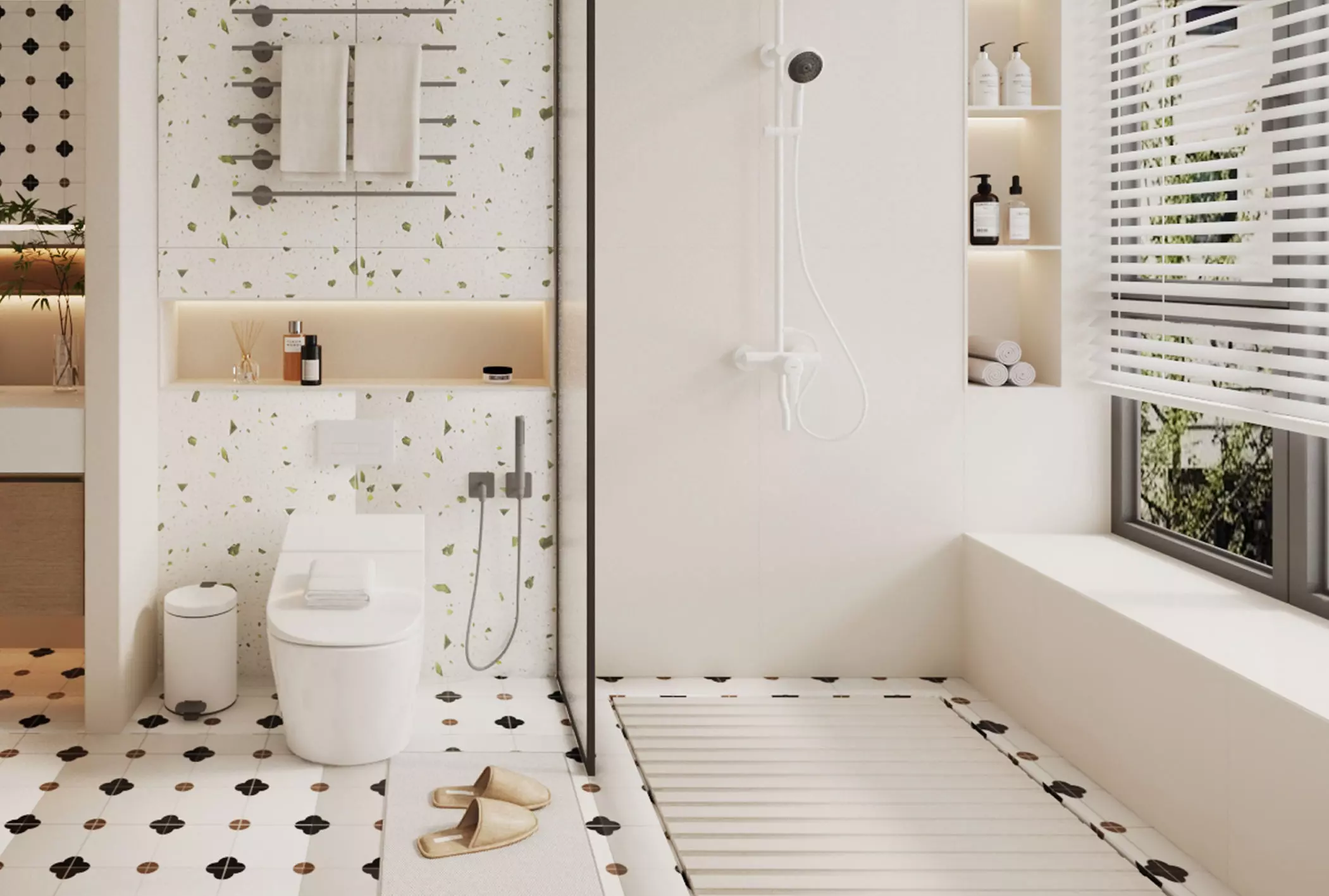 Bathroom Low-poly 3D model_6