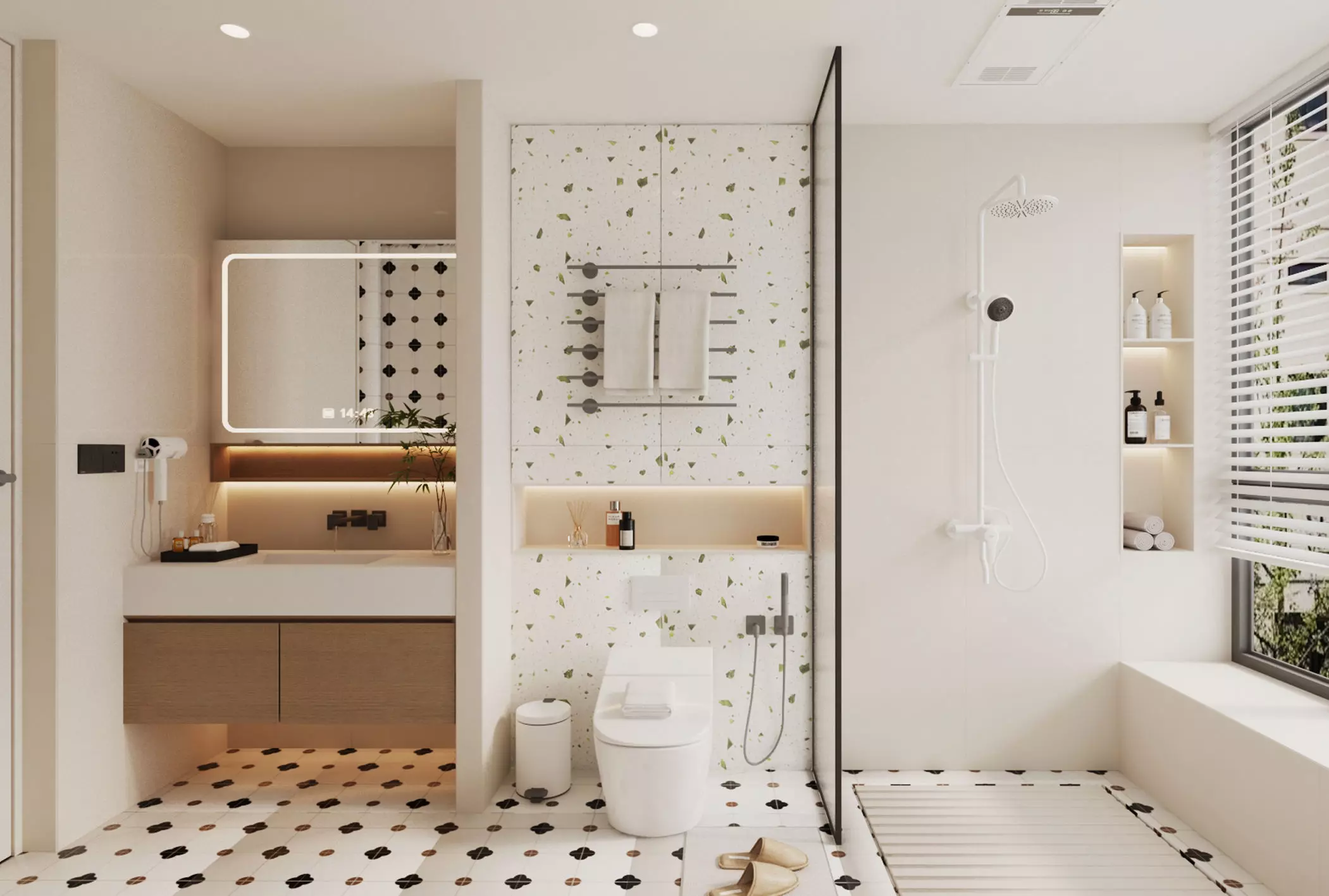 Bathroom Low-poly 3D model_1