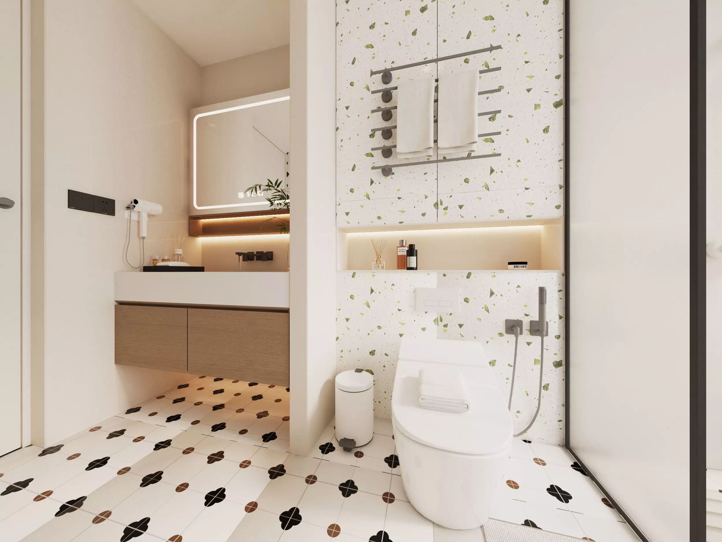 Bathroom Low-poly 3D model_12